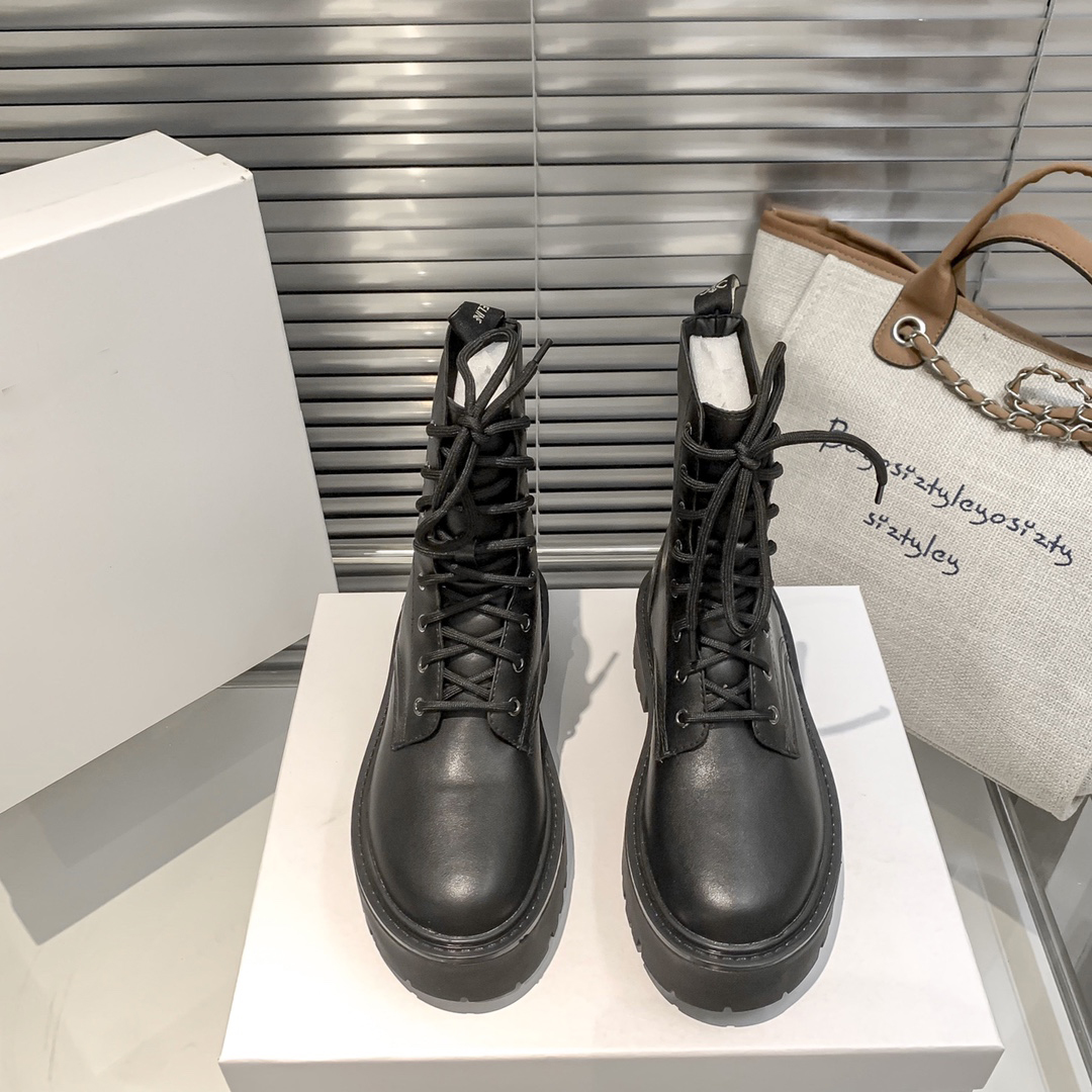 Les nouvelles bottines à la mode pour femmes utilisent des séries simples en cuir de vachette de première classe avec la taille 35-40