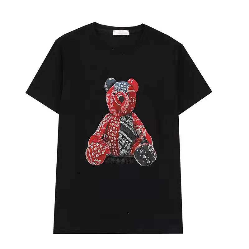 デザイナーメンズ Tシャツ夏品質 Tシャツクマプリント半袖サイズ M-XXL