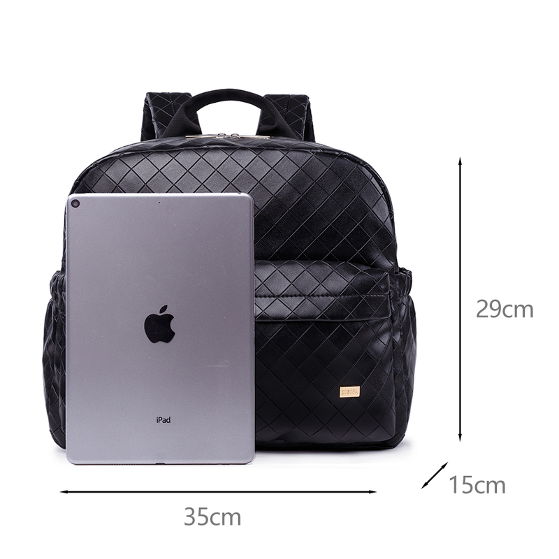 Diaper Bags Soboba Black Plaid Large Capacity Stylish Travelling Baby Stroller Brief Maternity Backpack Fashionable Mommy 220919