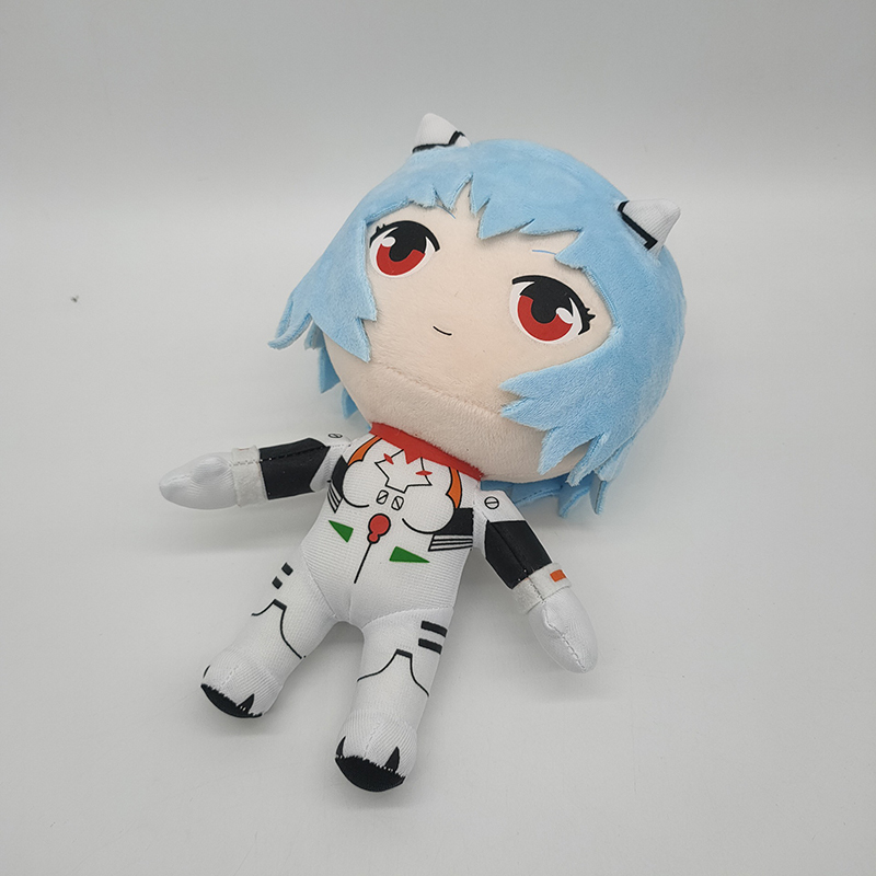 Plush -poppen 22 cm kawaii anime rei speelgoed gevuld schattig ayanami speelgoed kerstdagcadeau voor kinderen 220919