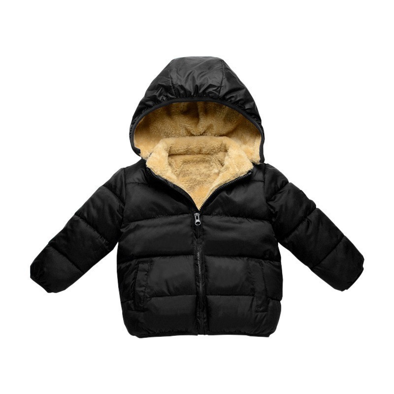 Down Coat COOTELILI Fleece Winter Parkas Kids Jackets For Girls Boys Warm Thick Velvet Children's Coat Baby Outerwear Infant Overcoat 220919