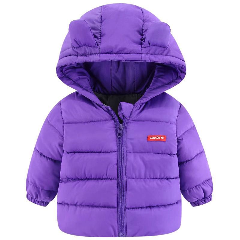 Manteau en duvet automne hiver vestes à capuche pour enfants pour bébés garçons filles solide épais polaire chaud enfants top manteaux vêtements d'extérieur 220919