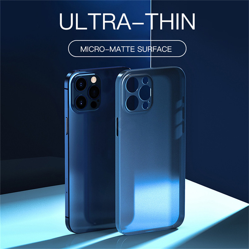 Pour iPhone PP Matte Cell Phone Cases 0,3 mm Ultra mince mince transparent givré flexible housse 14 13 12 mini 11 Pro Max X XS XR 8 7 plus