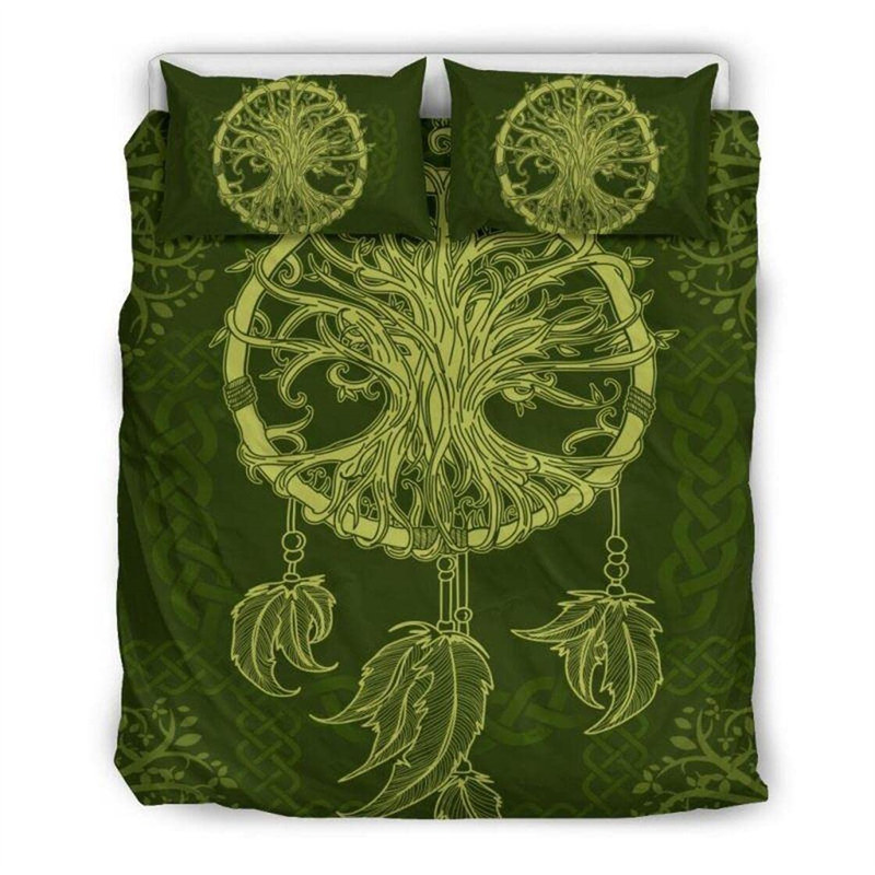 Sängkläder set Viking Drakkar Däcke Cover Soft Yggdrasil Sängkläder Set Vikings Fenrir Wolf Celtic Quilt Cover Mothers Day Birthday Gif7936532