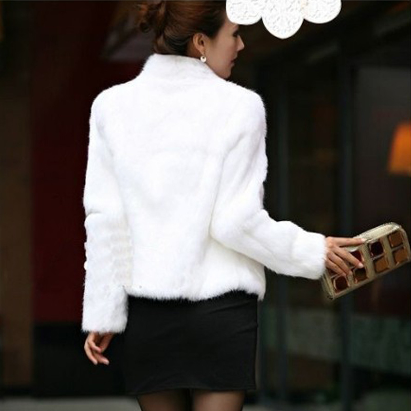 Dames bont faux hoogwaardige jas mode warme bovenkleding herfst winter korte imitatie jas 4xl overjas klaring 220919
