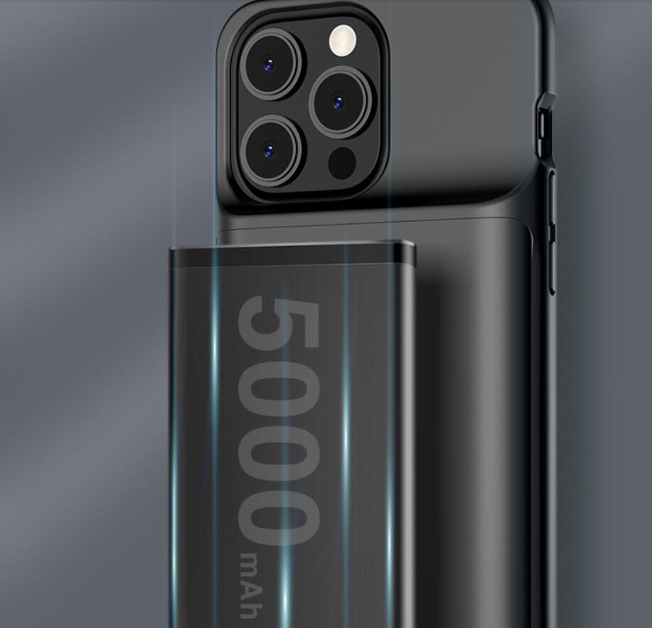 Pour iPhone 14 PLUS Pro Max étuis de batterie chargeur Silm Smart batterie externe PowerBank charge Cove Power Bank Cover 6.1 6.7