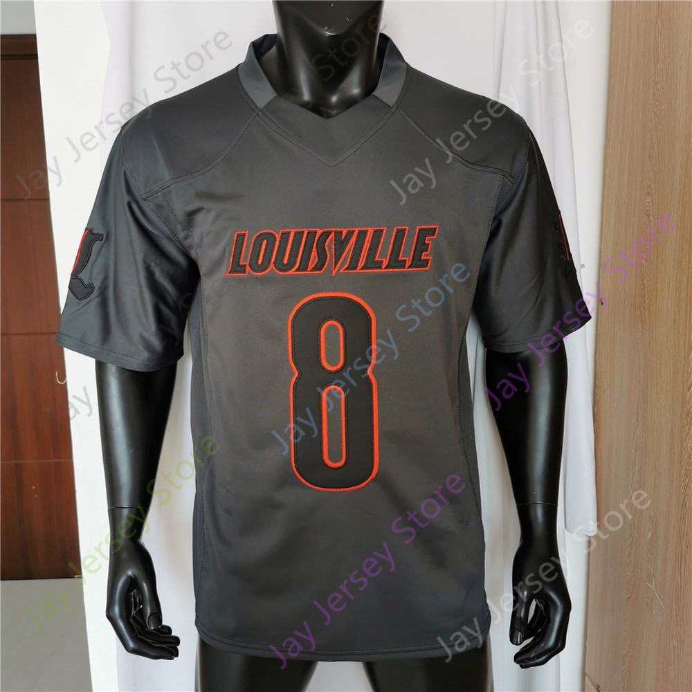 Maillot de football de Louisville NCAA College Jack Plummer Lamar Jackson Jamari Thrash Kevin Coleman Isaac Guerendo Devin Neal Cam'Ron Kelly Johnny Unitas Bridgewater