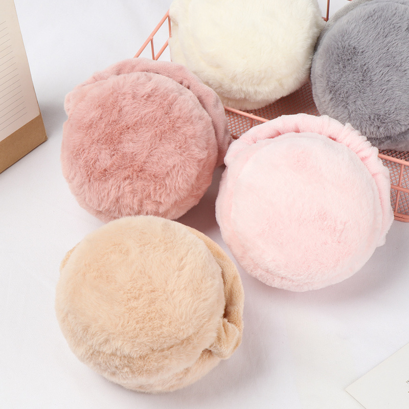 Cuffie antirumore morbido peluche scaldamuscoli invernali caldi donna uomo moda tinta unita patta protezione dal freddo esterno - copertura cuffie 220920