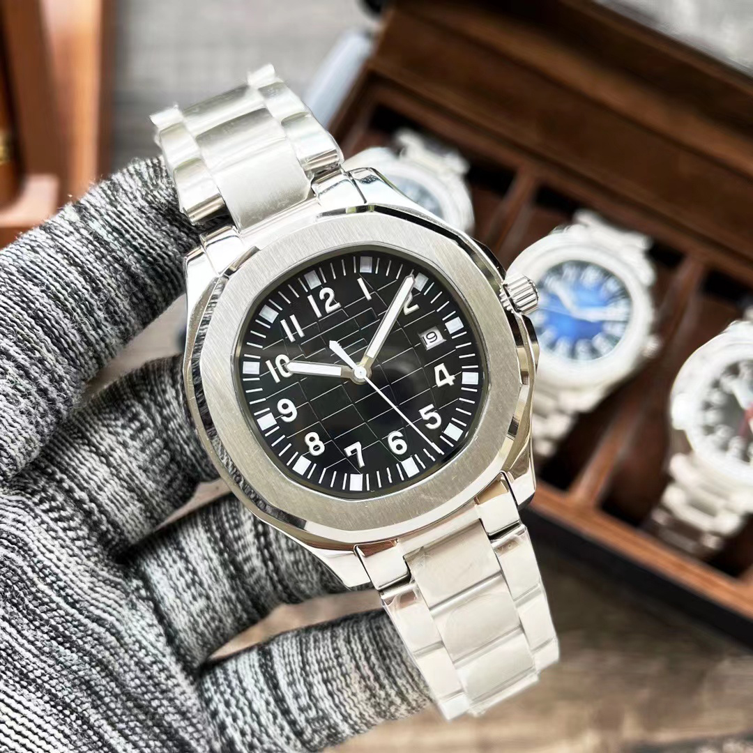 u1new erkek izle otomatik hareket paslanmaz çelik kayış orijinal toka safir cam süper aydınlık montre de luxe