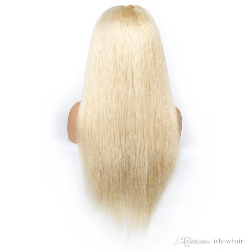 360 250% perruques brésiliennes brésiliennes à cheveux humains Blonde perruque avant en dentelle blonde pour les filles une perruque en dentelle pleine péruvienne avec les cheveux pour bébé