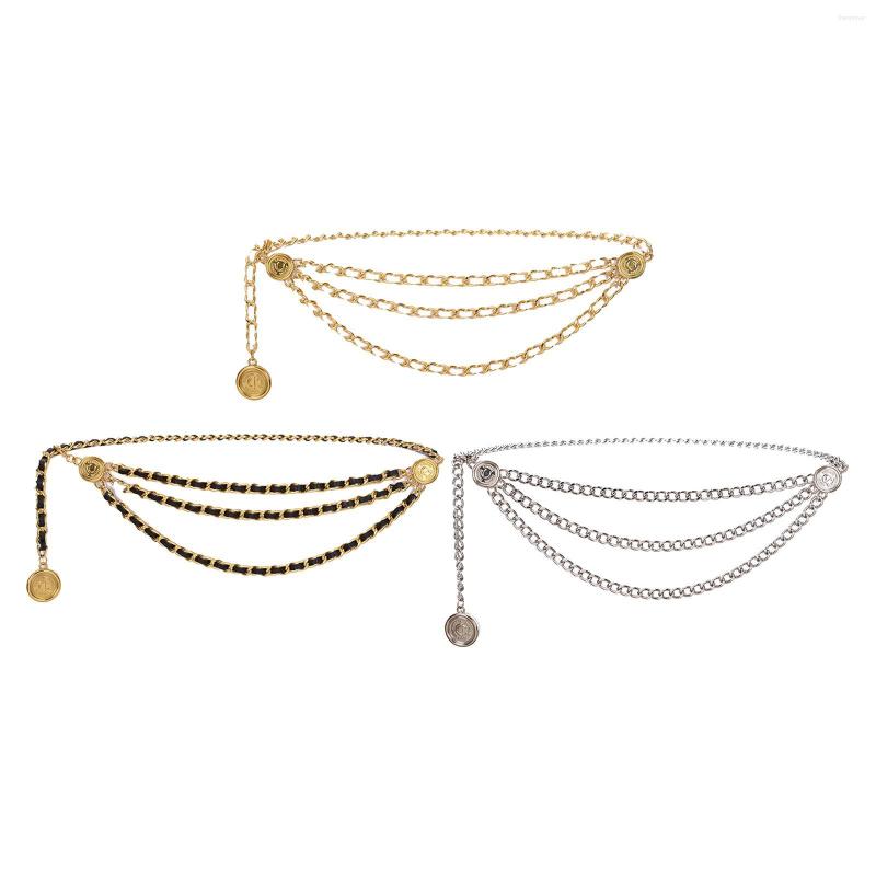 Belts Tassel Waist Chain Belt Multilayer Metal Decorate Trendy Fashion Delicate Retro Body For Women Dresses Bridal Gift Girls 2875