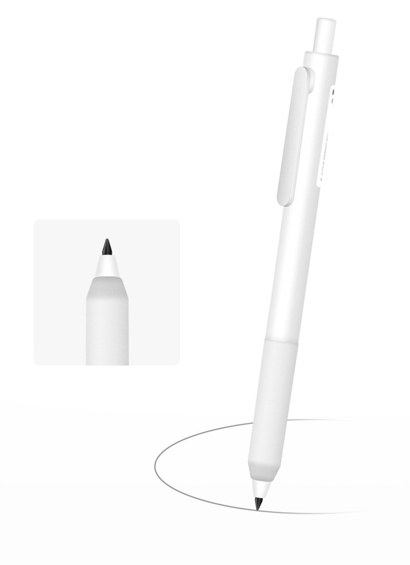 PLSING PLSATIC PENTERNAL PENCIRAL PENCIRAL MATTE Black White Grip Soft Grip inkless verlasting أقلام الرصاص