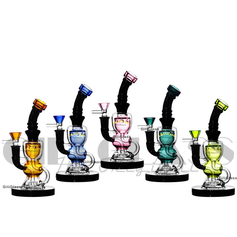 Hookahs Bongs de 8 polegadas Bongs Tubos de ￁gua Cabe￧a reta PERC 14MM MUNCIA FEMAN FEMAN GLONG BOND BOLE SHOPE DAB PLACES COM TACA