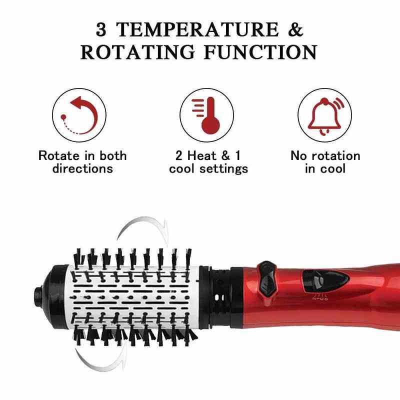 Hair Curlers Straighteners Hair Dryer Comb Rotating Hot Air Brush Professional Blow Dryer Hairdryer Multifunctional Hair Straightener Comb Curling Brush T220916