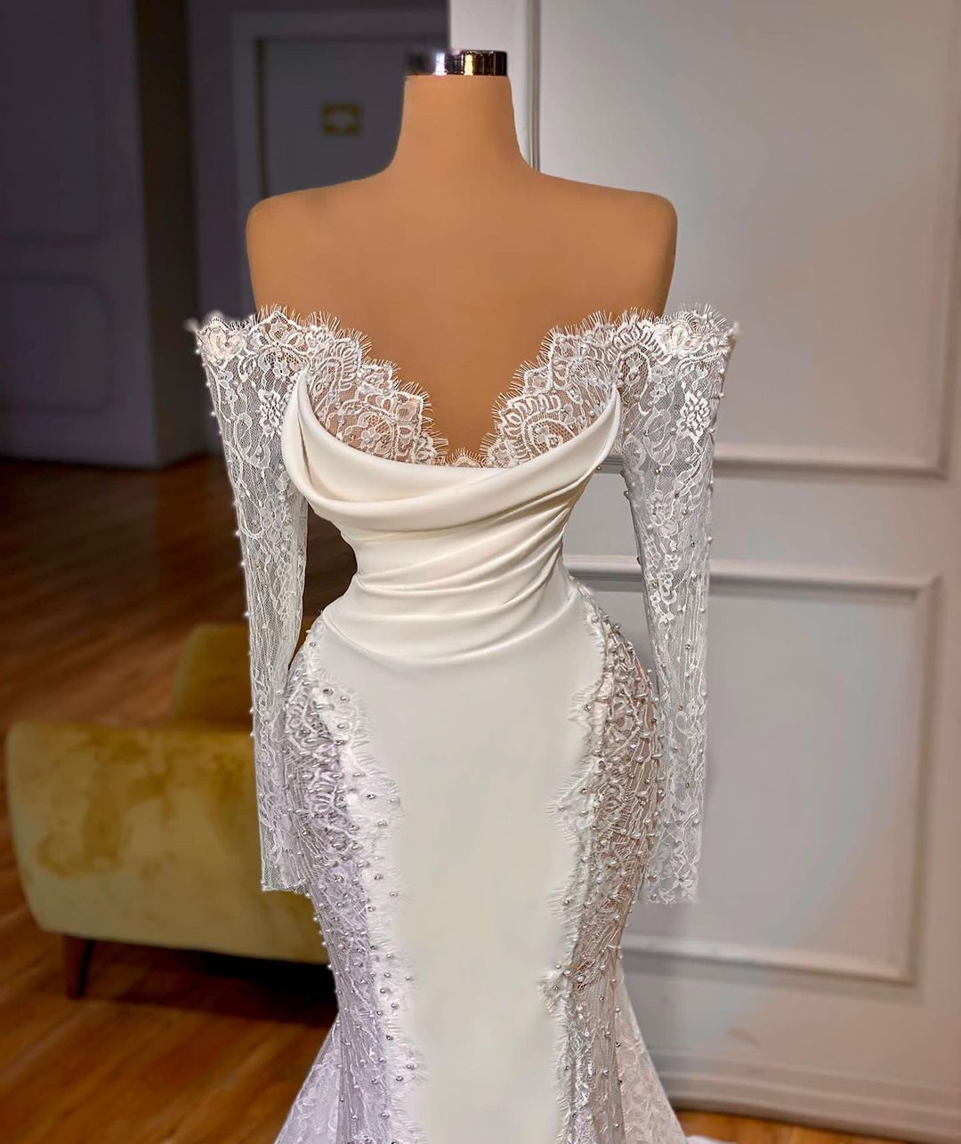 Sexy nieuwe zeemeermin avondjurken kanten sweetheart appliques speciale gelegenheid jurk satijnen vrouwen veeg trein prom jurken voor feestvestido de noiva de mariee