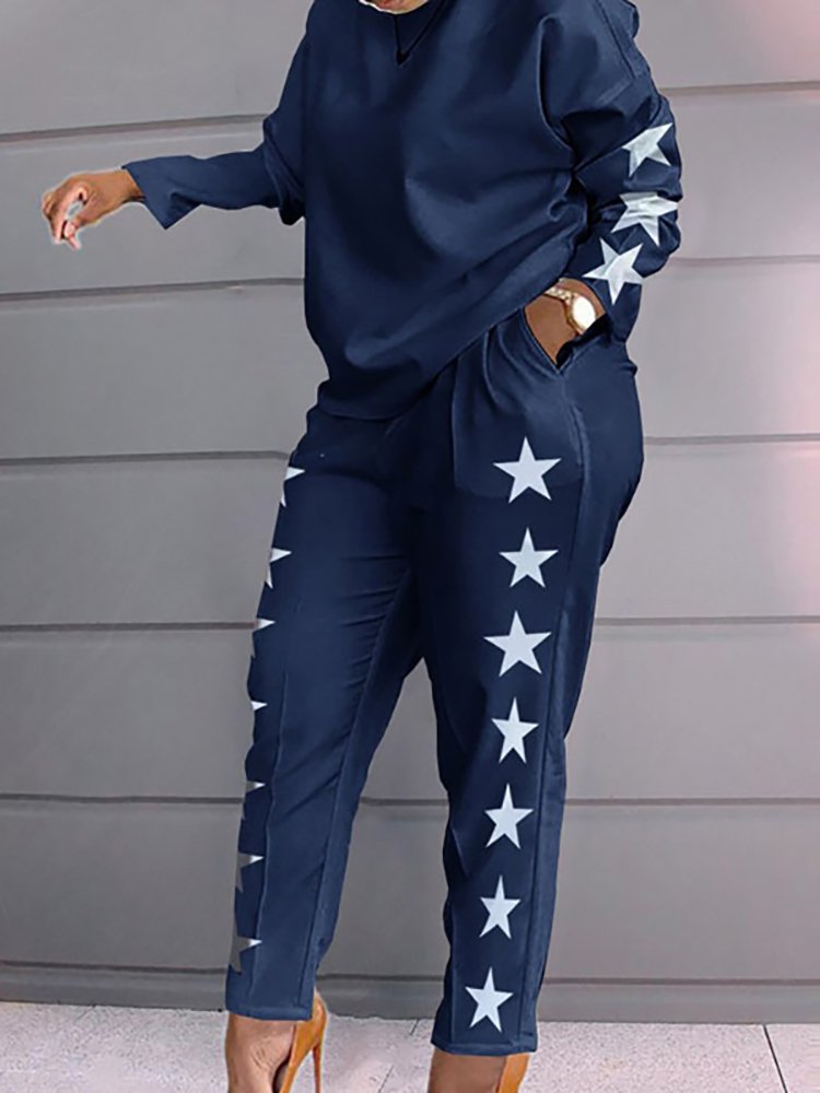 Women's Two Piece Pants Suit Tracksuit Patchwork Women Spring Autumn Casual Pocket Ladies Set O-Neck Long Sleeve Loungewear Streetwear Outfit 220919