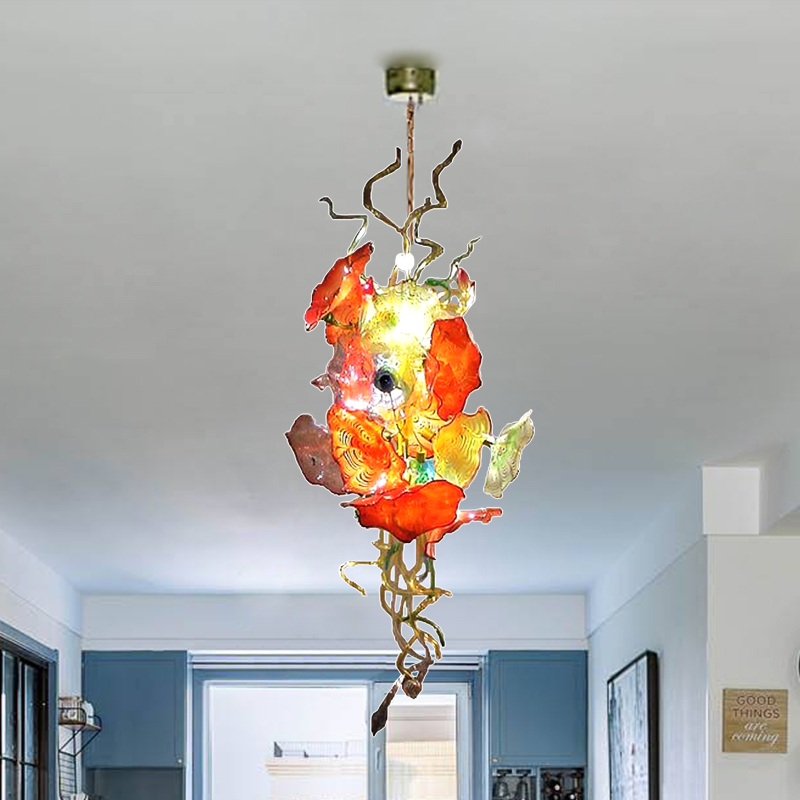 Ceiling Decorative Pendant Lamps 100% Hand Blown Glass Chandelier Light CE UL Certificate Borosilicate Murano Glass Nordic Style Lighting Indoor Decor LR859