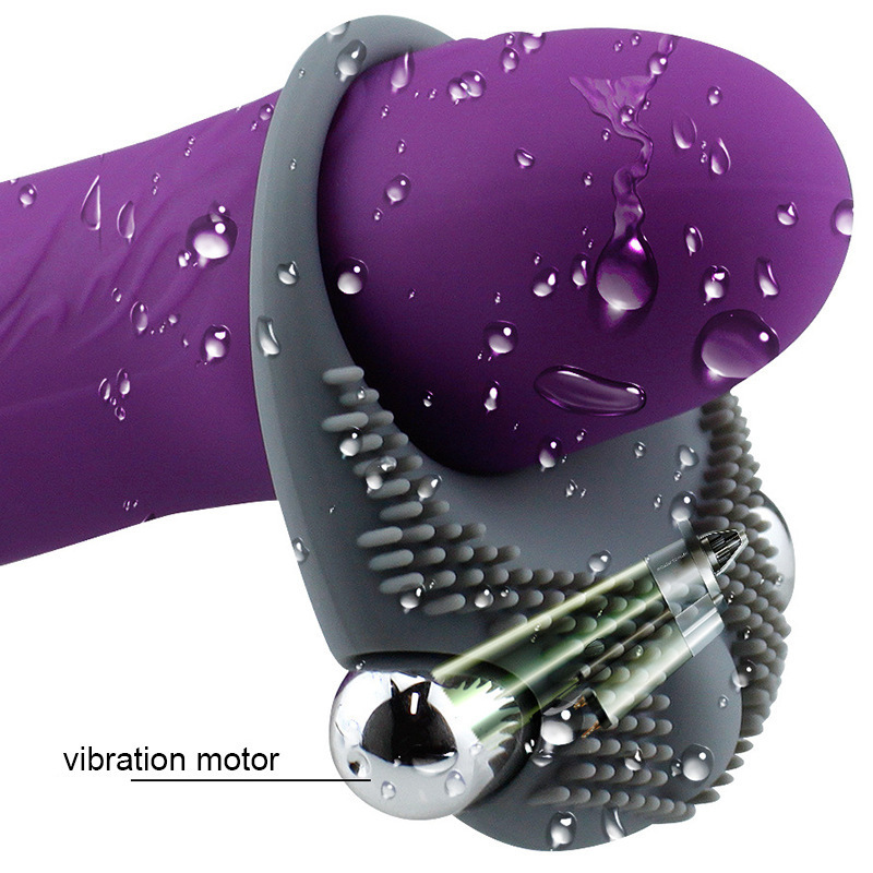 Itens de beleza tardia ejacula￧￣o p￪nis anel 10 velocidades vibrador USB Charging Silicone Cock vibrando para homens Prazer, aprimorando a loja sexy