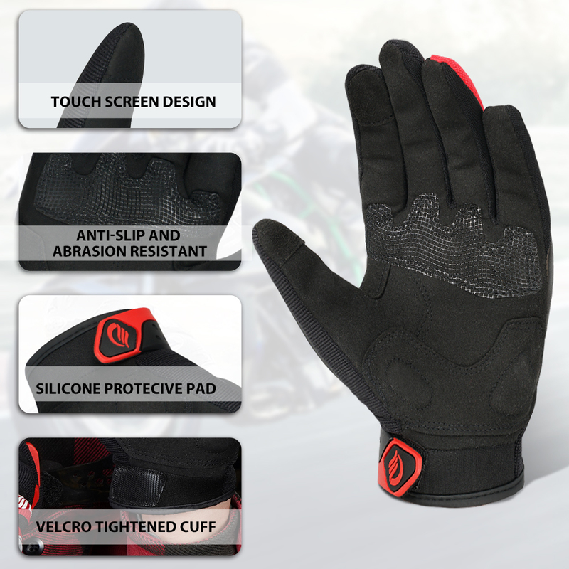 Fünf Finger Handschuhe Motorrad Handschuhe Männer Guantes Moto Touchscreen Motorrad Racing Motorrad Handschuh Reiten Fahrrad Motocross Protector 220921