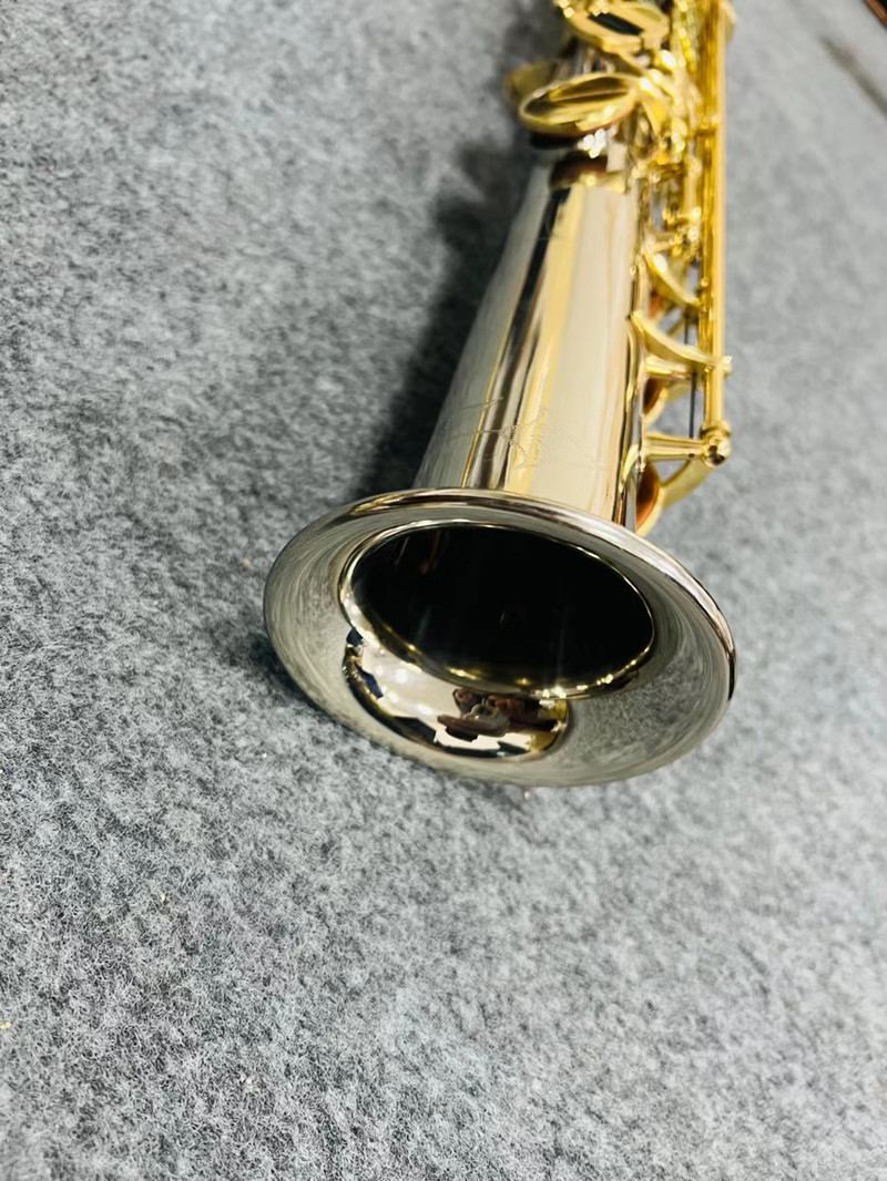 Tillverkad i Japan Soprano Saxophone WO37 All-In-One Nickel Silver Gold Key With Case Sax Soprano Mynstycke Ligatur Reeds Necks Musical Instrument