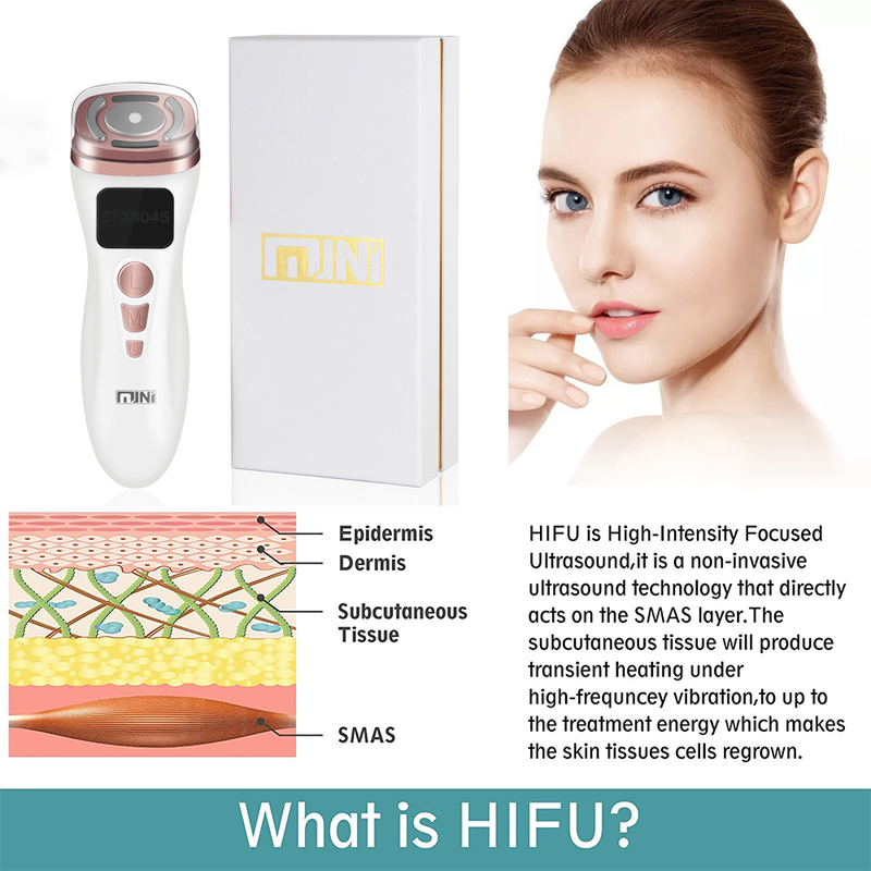 Face Care Devices Mini HIFU 2 Machine Ultrasound RF Fadiofrecuencia EMS Microcurrent Lifting Skin Firming Tightening Wrinkle Remove 220921