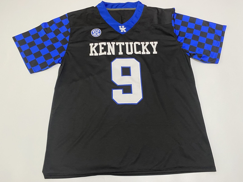 Ncaa College Kentucky Wildcats Maillot de football britannique Devin Leary Ray Davis Demie Sumo-Karngbaye Tayvion Robinson Barion Brown Maxwell Hairston Deone Walker McClain 4X