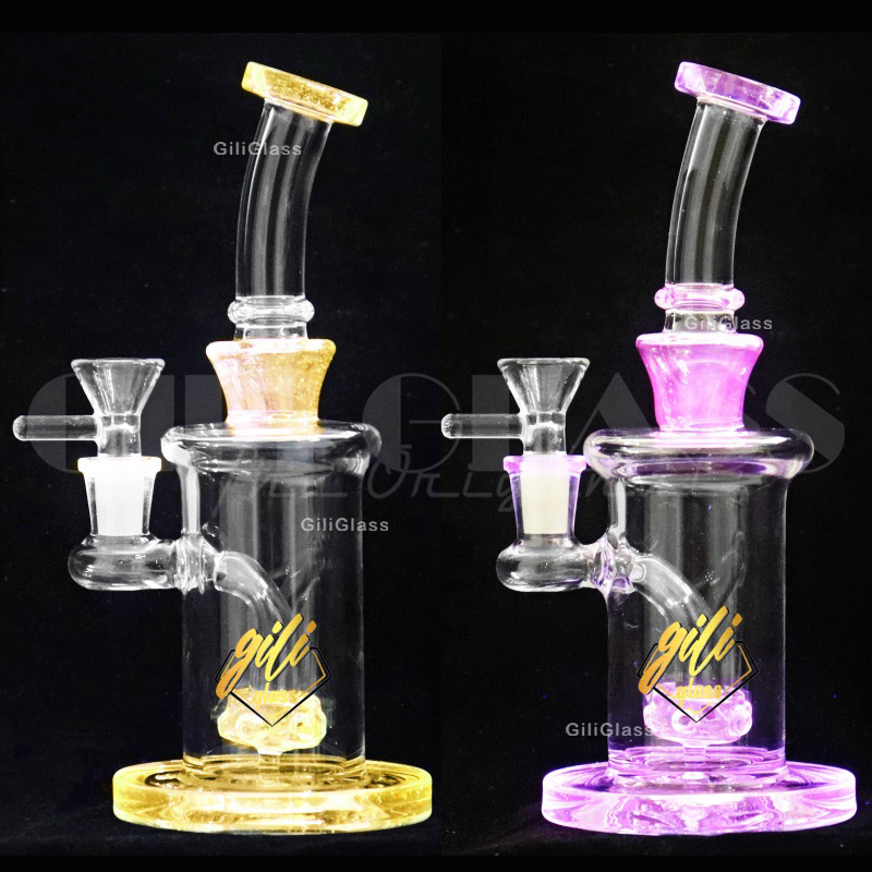 11 -calowy recykling Bongs Hookah American Color Dab Rig Gave Glass Water Bong Matrix Perc Kolorowa rura palenia 10 -calowe rury wodne RIPES oleju wosk dabber