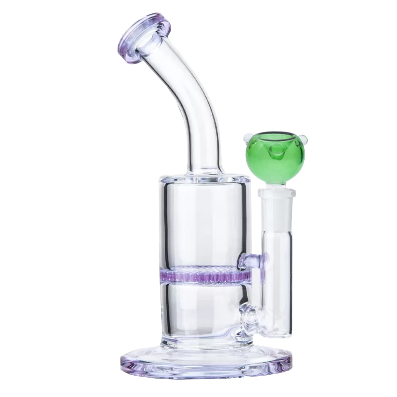 Fumer des conduites d'eau en verre Bongs Recycler Percolateur Chambre en nid d'abeille Filtration Narguilé Dab Rigs Vente en gros