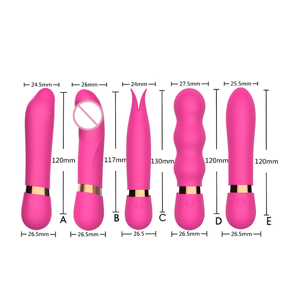 Articoli di bellezza 12 cm Vibratori corti le donne Clitoride Stimolatore vaginale Morsetti capezzoli Butt Plug Dildo Masturbatore femminile Articoli erotici Giocattolo sexy