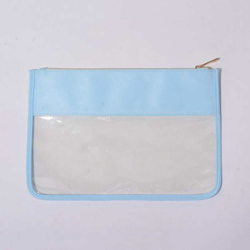 Bolsas de cosméticos Estuches Parches de letras Bolsa de cosméticos de PVC transparente Maquillaje de viaje transparente Bolsas de bolsas de cosméticos Bolsa de refrigerios Organizador Fac246m