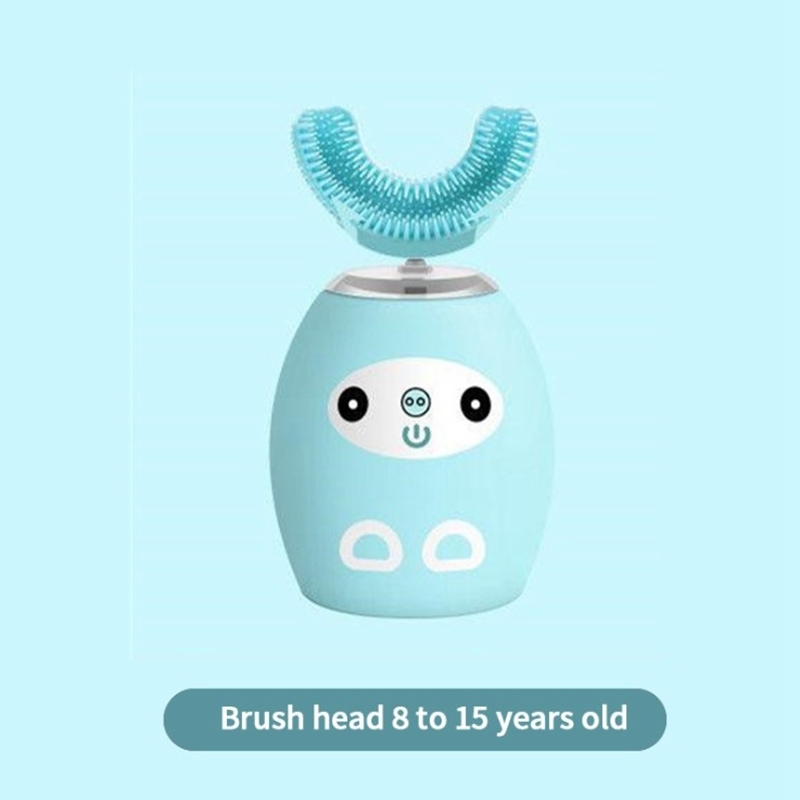 Toothbrush Children U-shaped Electric Mouth-contained Silicone Braces USB Charging Ultrasonic Music English Version 220921