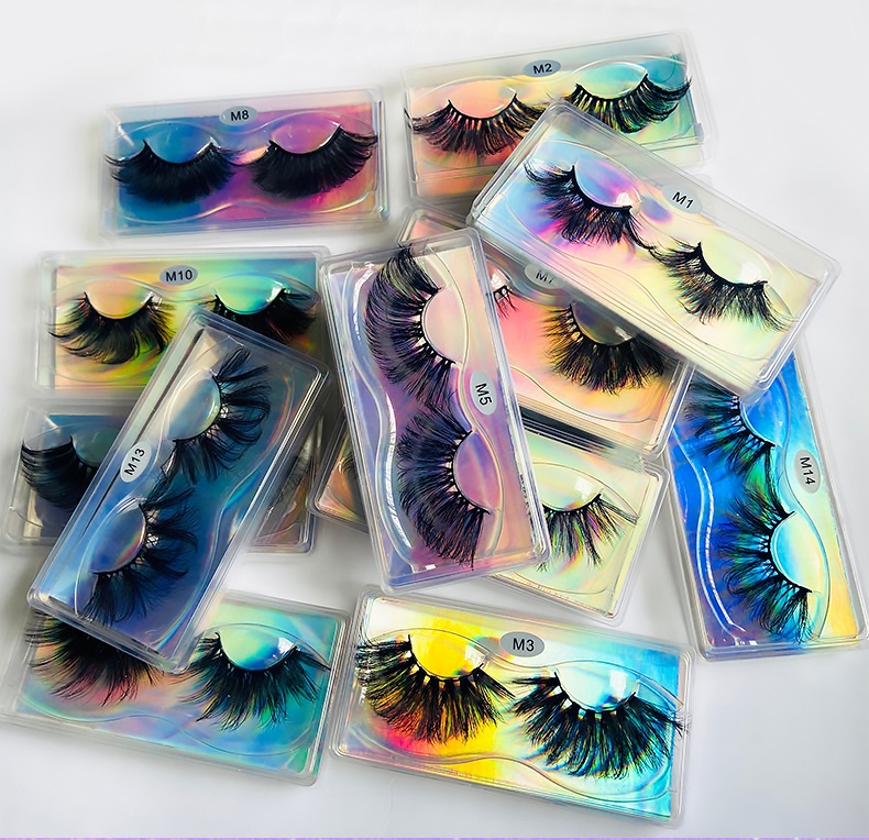 Multilayer Thick Mink False Eyelashes Naturally Soft and Delicate Hand Made Reusable Curly Fake Lashes Extensions Messy Crisscross 14 Models DHL