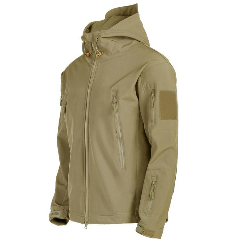 Giacche da uomo Giacca da escursionismo all'aperto Pelle di squalo Soft Shell Outwear Antivento Giacca a vento impermeabile Giacche tattiche militari Abbigliamento da caccia 220921