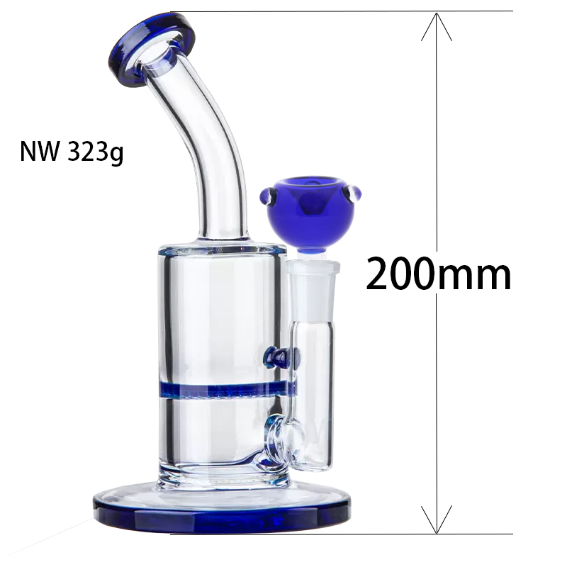 Fumer des conduites d'eau en verre Bongs Recycler Percolateur Chambre en nid d'abeille Filtration Narguilé Dab Rigs Vente en gros