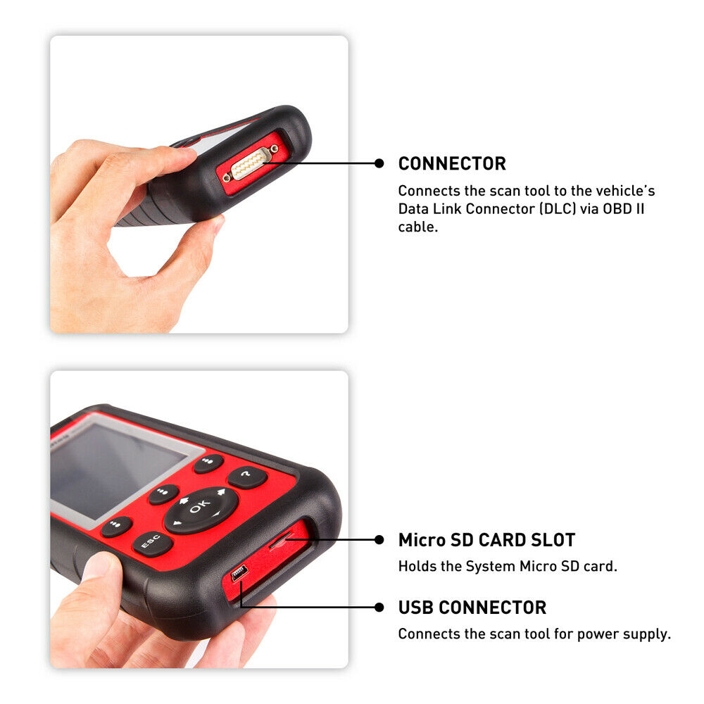 Autel Maxidiag MD808PRO OBD2 CAR DIAINGIC SCANER SCANER TOOL ITROUTION CODE READER OBDII Полный диагноз системы 7 Services PK MD808 MD806