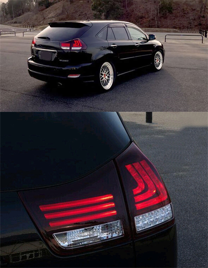 Lexus RX350の車のテールライトLED Taillights 2004-2008 RX270 RX300 RX400 RX330リアフォグブレーキターンシグナルライト