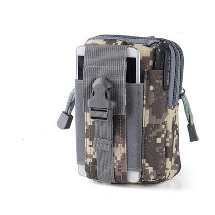 Military Camouflage Small Pocket Belt Waist Bag Men Tactical Molle Pouch Outdoor Running Military Pack Travel Camping Bags