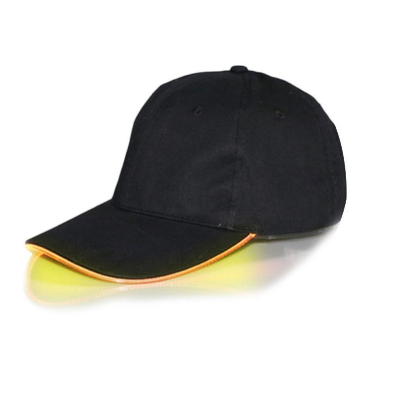 Ball Caps Super Led Luminous Fiber Optic Baseball Light Up Hat Glow Club Party Hip-Hop verstelbare sport 220920