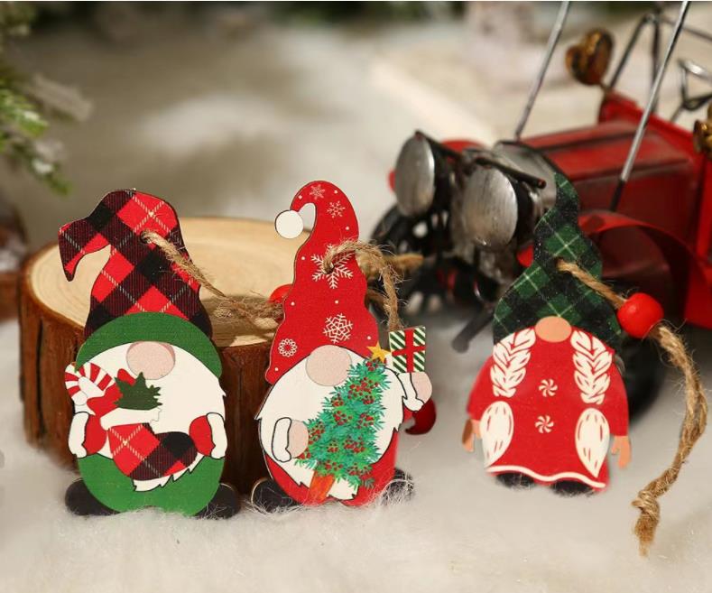 Gnome de Natal Gnome Ornamentos de Natal Treça pendurada pingentes de festa em casa Supplies Festival Gift SN6787