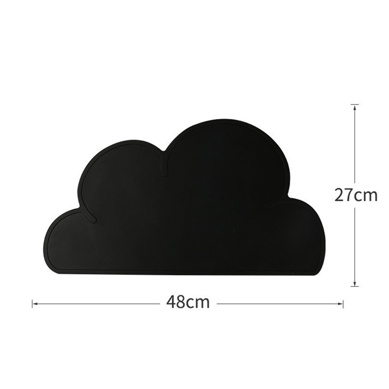 Mats Pads Cloud Shape Silicone Placemat Heat Resistant Nontoxic Table Mat Children Baby Kids Dinner Pad 220920