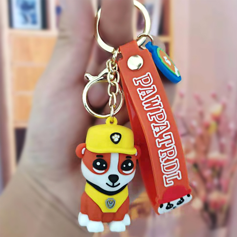 2022 Dekompression Toy Cartoon Puppy Keychain Pendant Animal Bag Liten Pendant Car Key Chain Ring Kids Gift C37