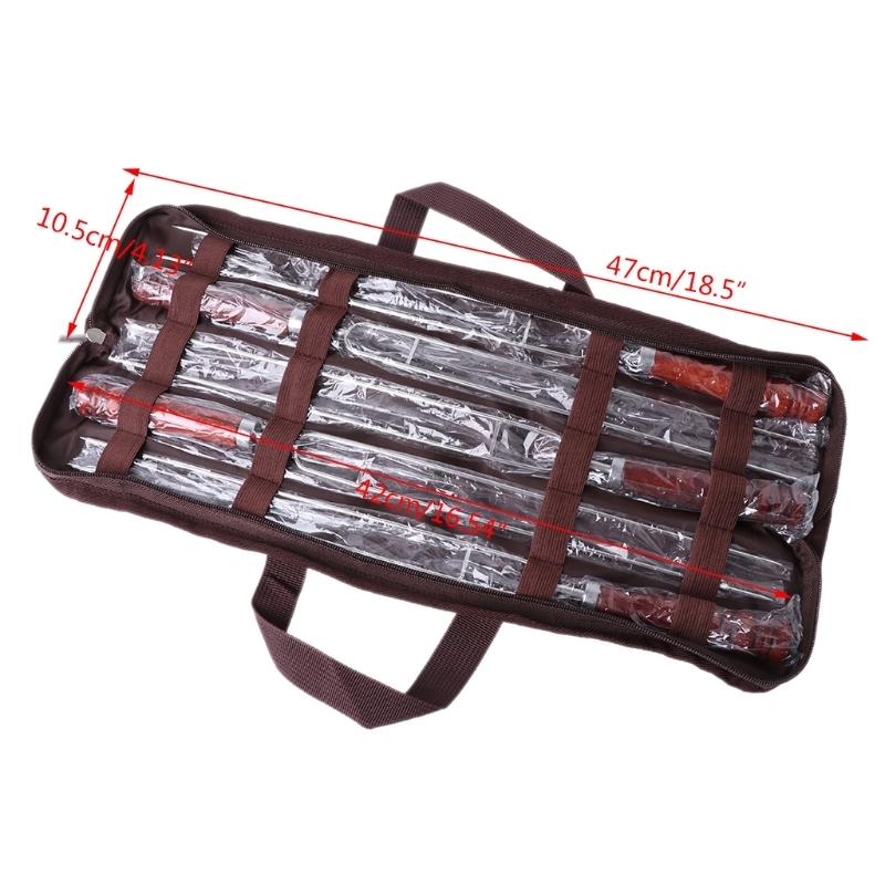 Acessórios para ferramentas para churrasco assar garfos com bolsas de camping cães espetos portáteis de churrasco portátil DLS Acessórios para churrasqueiras de churrasco 220921