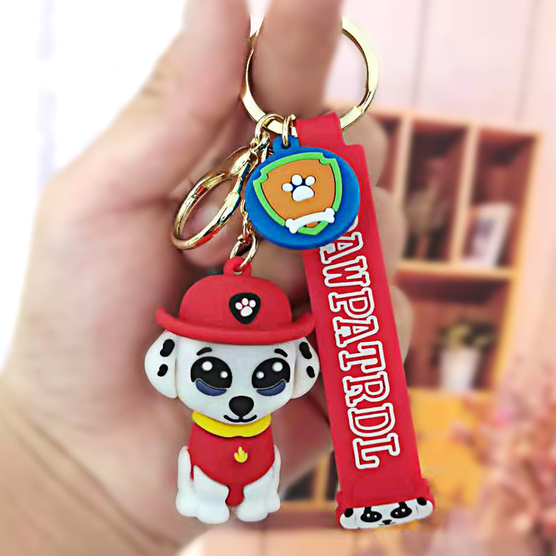 2022 Dekompression Toy Cartoon Puppy Keychain Pendant Animal Bag Liten Pendant Car Key Chain Ring Kids Gift C37