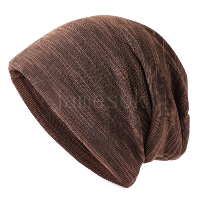 Einfarbig Unisex Männer Frauen Skullies Dünne Beanies Hedging Cap Gestrickte Baumwolle Doppelschicht Stoff Caps Lässige Motorhaube Hut DE784