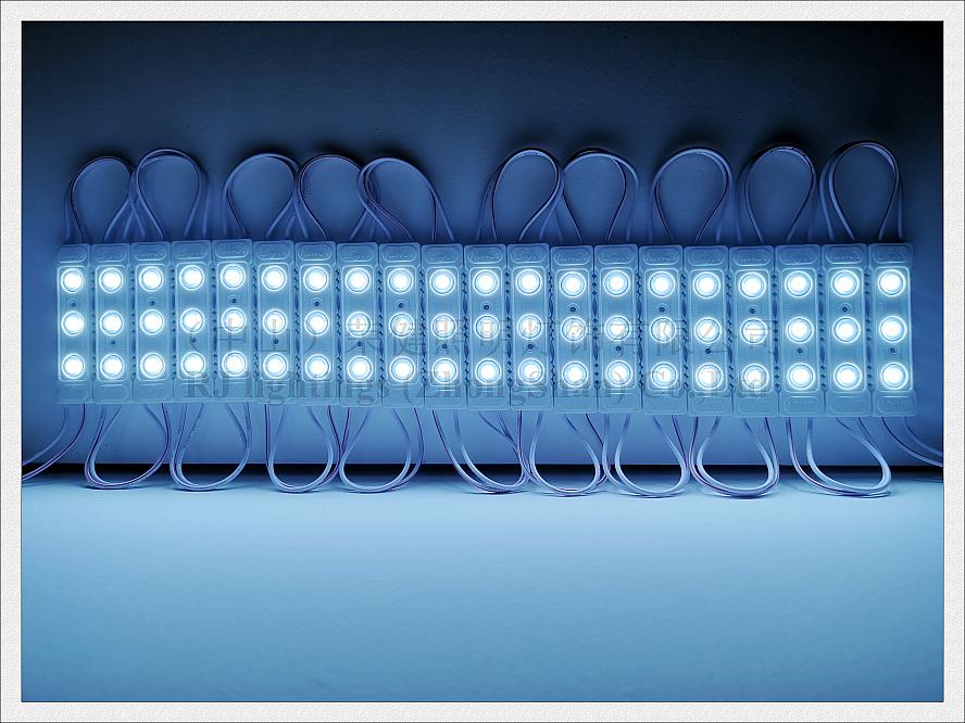 AC220V / AC110V SMD 3030 M￳dulo de luz LED de inyecci￳n ABS SMD3030 3 LED IP65 impermeable 80 mm x 20 mm 2w con lente alto brillante
