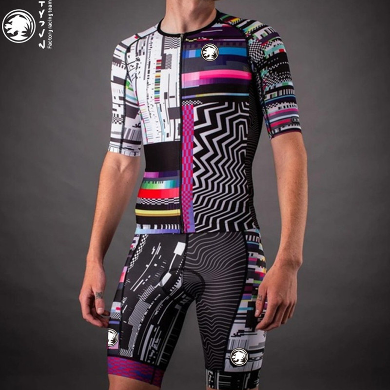 Set maglia da ciclismo Tyzvn triathlon tuta da uomo tuta in jersey dermotuta ciclismo bicicletta splash abbigliamento velocità Set lavorato a maglia tuta culotte mtb hombre 220922