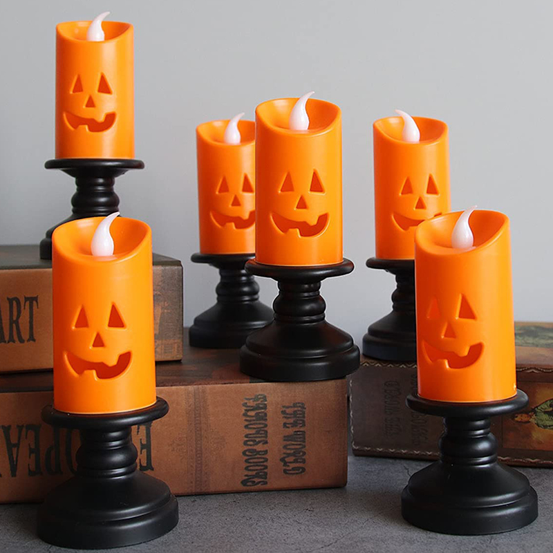 Abbigliamento cani Halloween Candle Light LED stick Lamp Ornamenti Puntelli Happy Party Zucca Decorazione colorata 220921