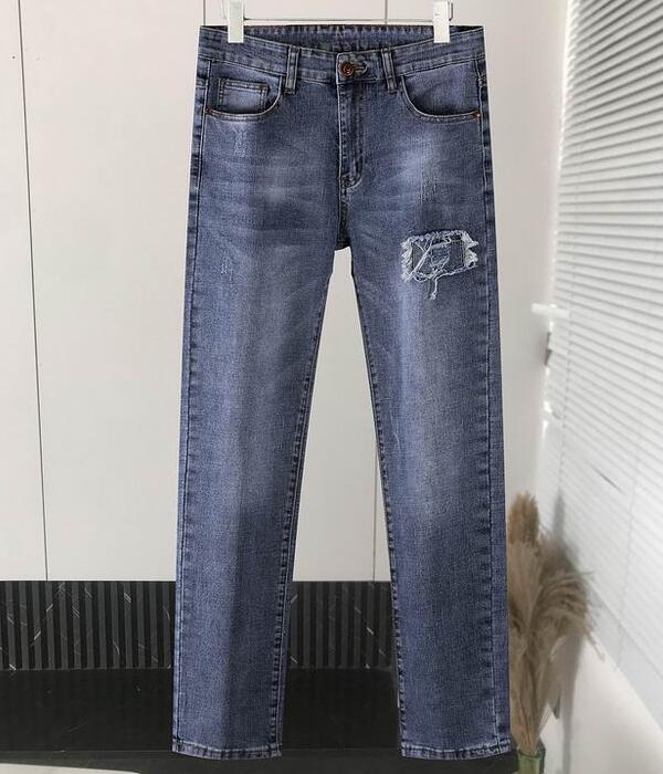 Realfine Jeans 5A Pantaloni jeans denim a gamba dritta regular slim fit uomo taglia 29-42 2022.9.19