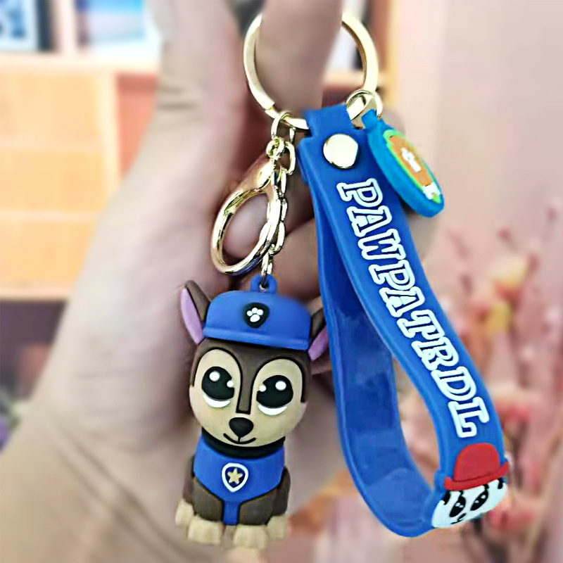 2022 Dekompression Toy Cartoon Puppy Keychain Pendant Animal Bag Liten Pendant Car Key Chain Ring Kids Gift C37