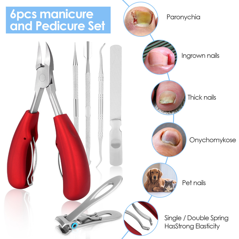 Ciseaux à cuticules Ensemble de manucure pédicure Ciseaux à ongles en acier inoxydable Ciseaux de pédicure Coupe-ongles Outil de pédicure professionnel avancé 220922